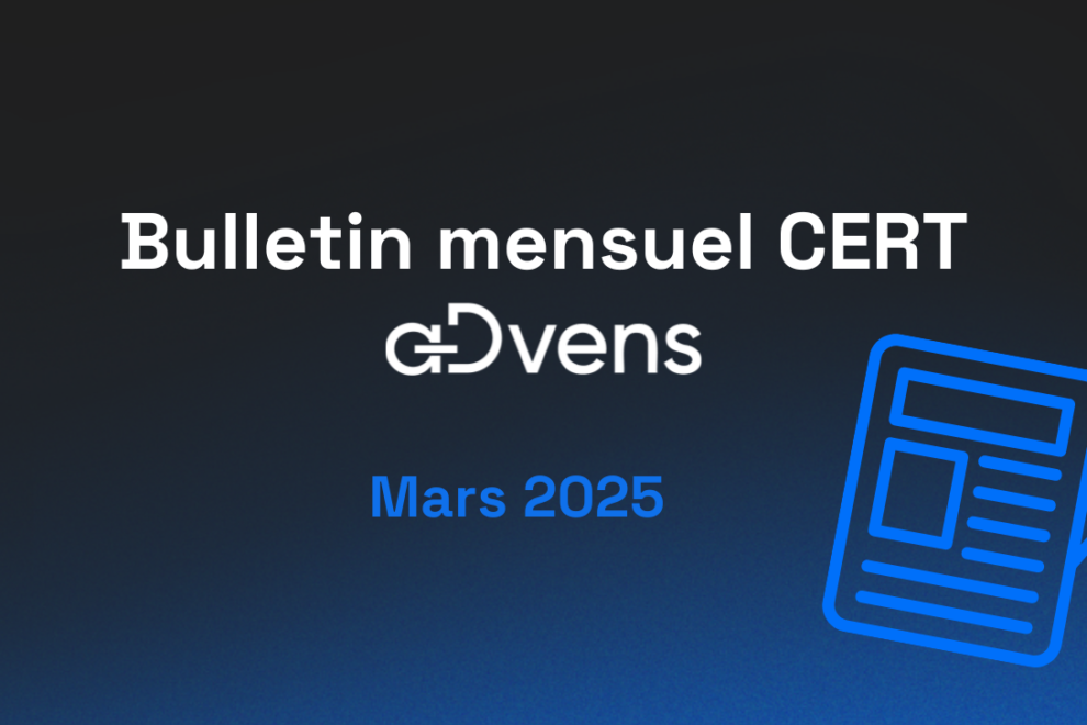Bulletin CERT mars 2025